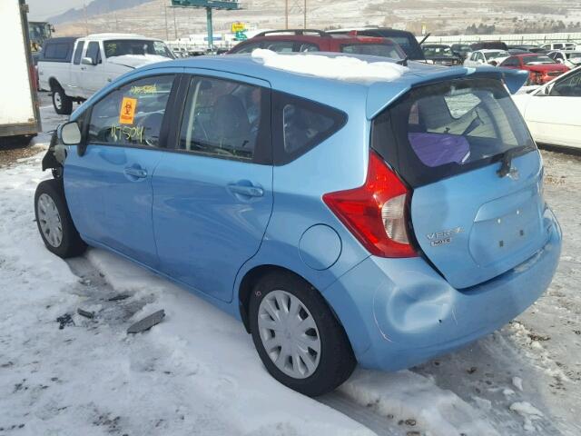 3N1CE2CP6EL395060 - 2014 NISSAN VERSA BLUE photo 3