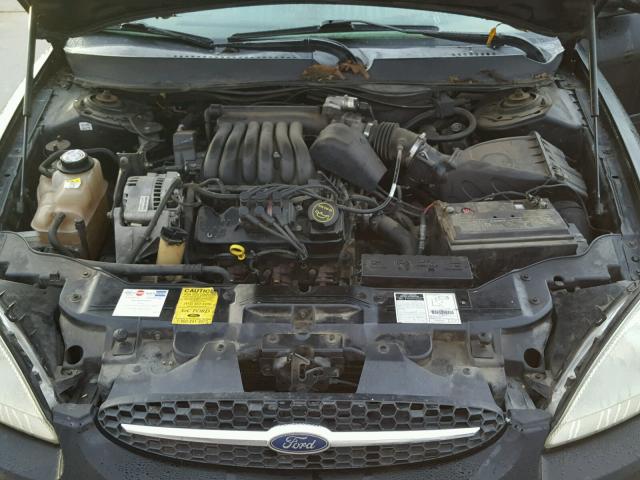 1FAHP55U01A215273 - 2001 FORD TAURUS SES BLACK photo 7