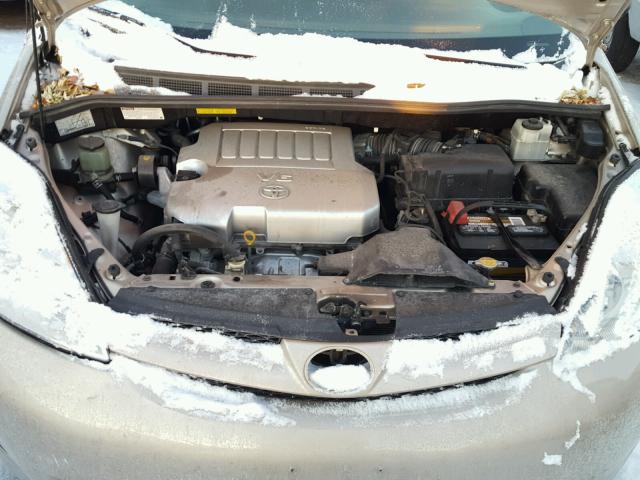 5TDZK23C69S264983 - 2009 TOYOTA SIENNA CE TAN photo 7