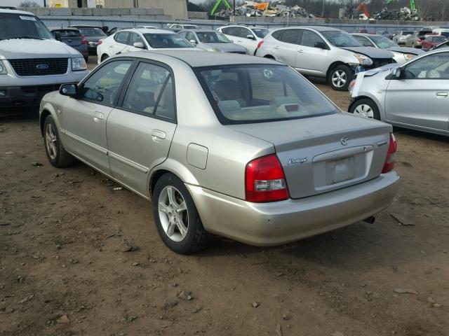 JM1BJ225130145286 - 2003 MAZDA PROTEGE DX BEIGE photo 3