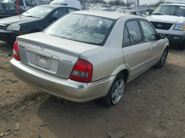 JM1BJ225130145286 - 2003 MAZDA PROTEGE DX BEIGE photo 4