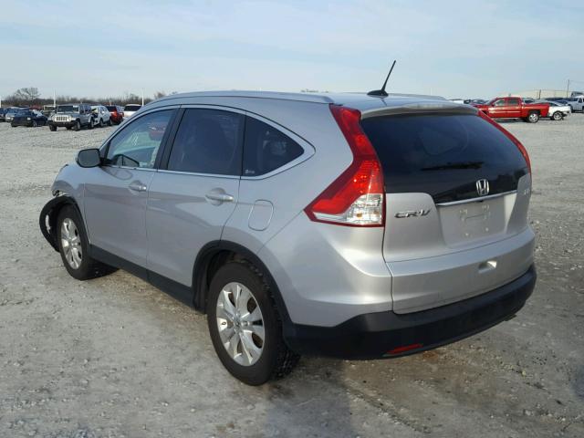 5J6RM4H70CL044372 - 2012 HONDA CR-V EXL SILVER photo 3