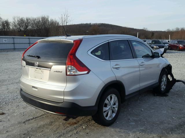 5J6RM4H70CL044372 - 2012 HONDA CR-V EXL SILVER photo 4