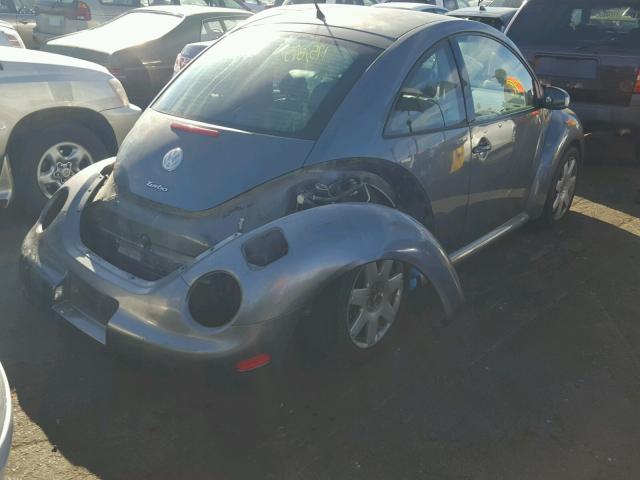 3VWDD21C23M438821 - 2003 VOLKSWAGEN NEW BEETLE GRAY photo 4