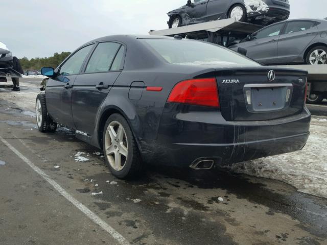 19UUA66285A015200 - 2005 ACURA TL BLACK photo 3