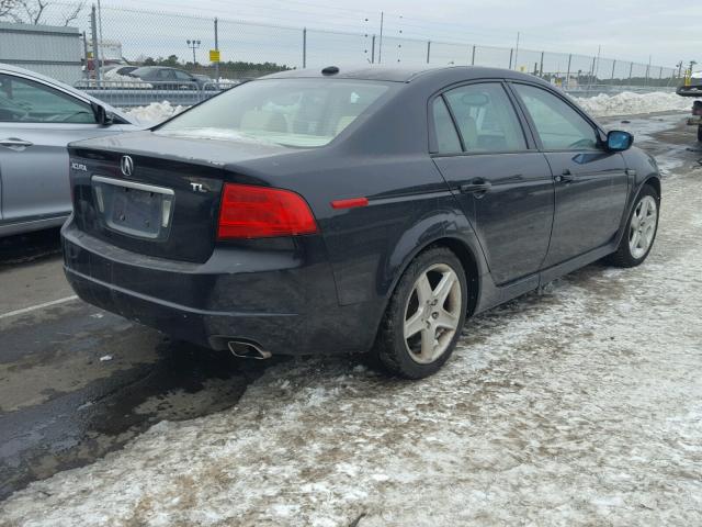 19UUA66285A015200 - 2005 ACURA TL BLACK photo 4