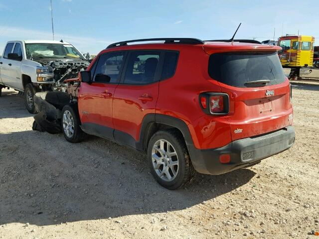 ZACCJABT2FPB44479 - 2015 JEEP RENEGADE L RED photo 3