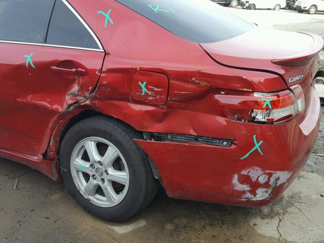 4T1BF3EK6AU035358 - 2010 TOYOTA CAMRY BASE RED photo 9