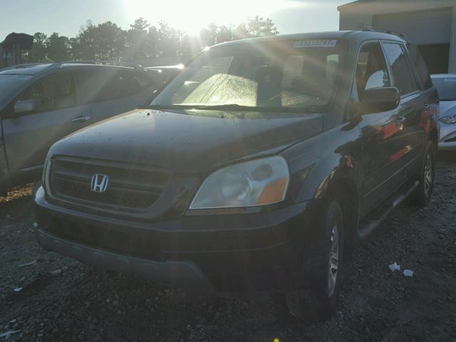 2HKYF18613H554851 - 2003 HONDA PILOT EXL BLACK photo 2