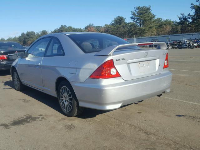 1HGEM22575L080872 - 2005 HONDA CIVIC LX SILVER photo 3