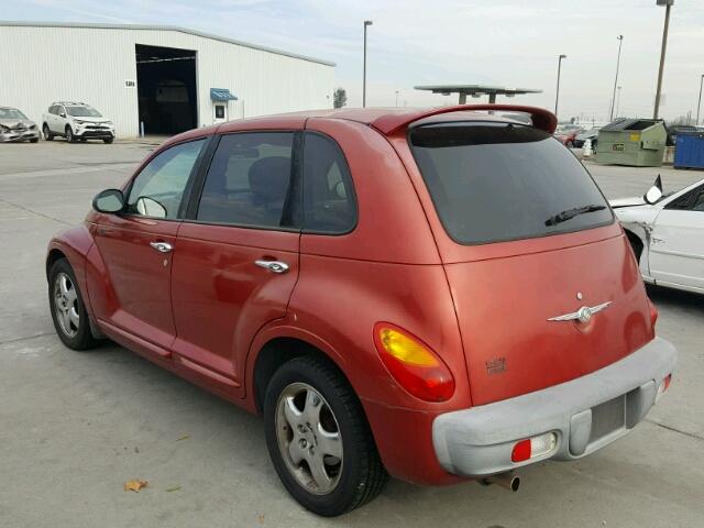 3C8FY68B82T227100 - 2002 CHRYSLER PT CRUISER RED photo 3