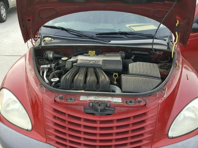 3C8FY68B82T227100 - 2002 CHRYSLER PT CRUISER RED photo 7