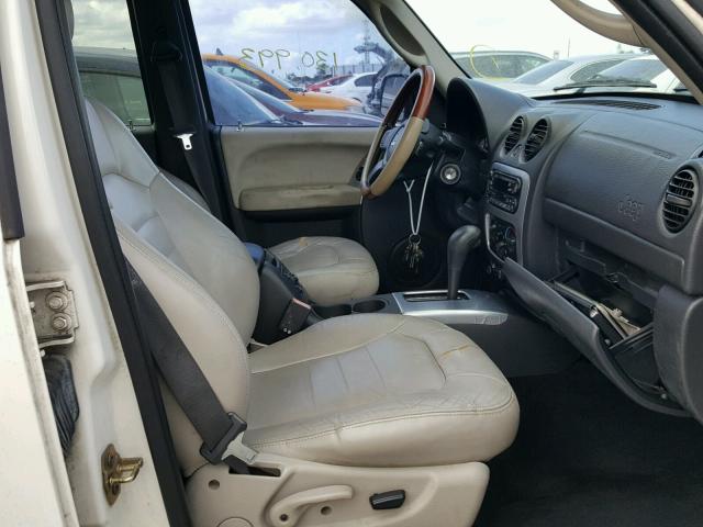 1J4GK58K52W259363 - 2002 JEEP LIBERTY LI WHITE photo 5