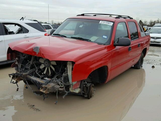 3GNEC12T94G147078 - 2004 CHEVROLET AVALANCHE RED photo 2