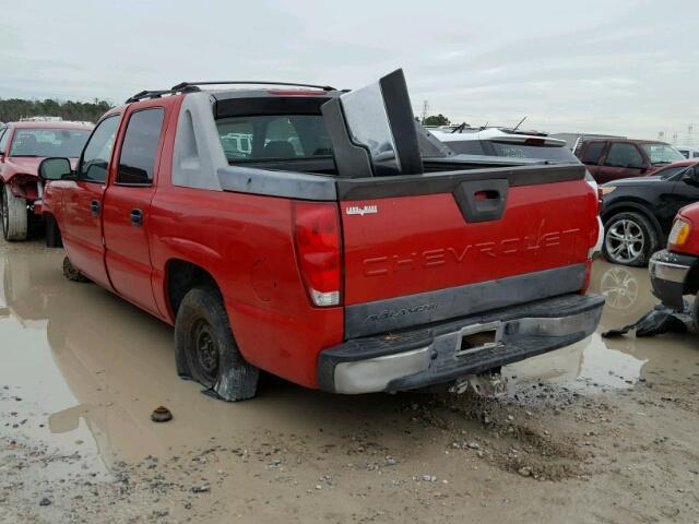 3GNEC12T94G147078 - 2004 CHEVROLET AVALANCHE RED photo 3