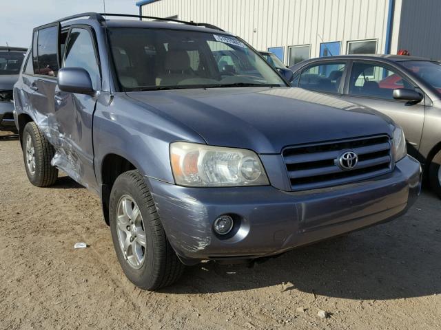 JTEGP21A750075004 - 2005 TOYOTA HIGHLANDER BLUE photo 1