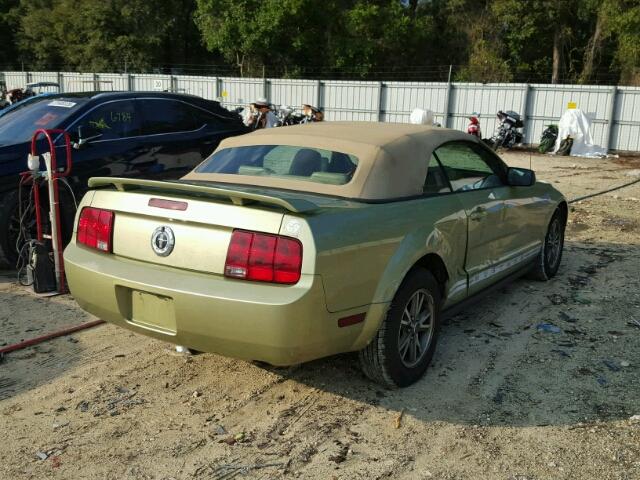 1ZVFT84N855234951 - 2005 FORD MUSTANG GREEN photo 4