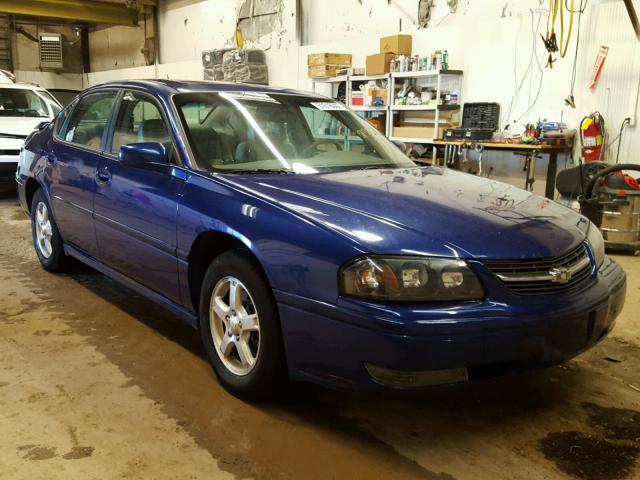 2G1WH52K359213576 - 2005 CHEVROLET IMPALA LS BLUE photo 1