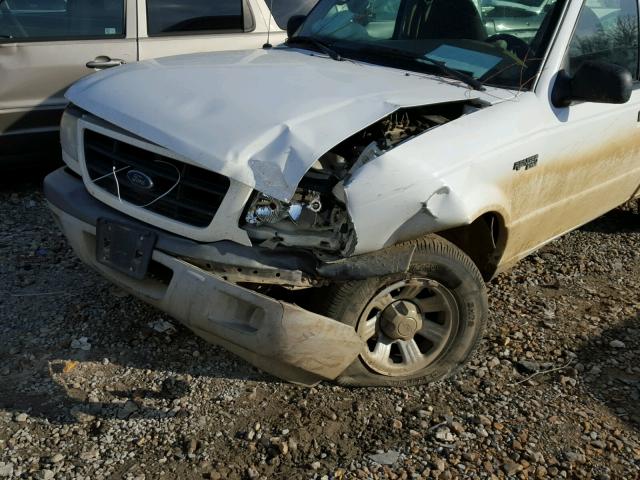 1FTYR10D13PA87663 - 2003 FORD RANGER WHITE photo 9