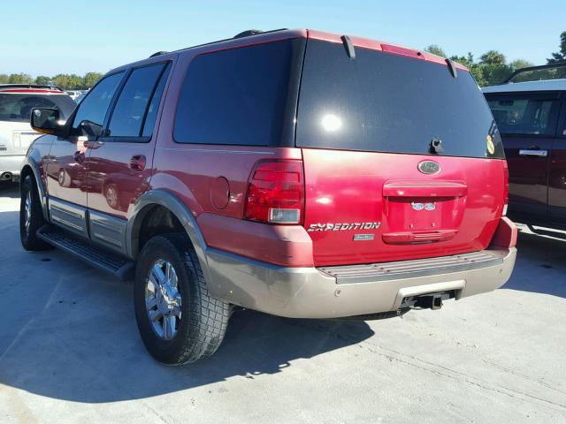 1FMEU17W83LA71777 - 2003 FORD EXPEDITION RED photo 3