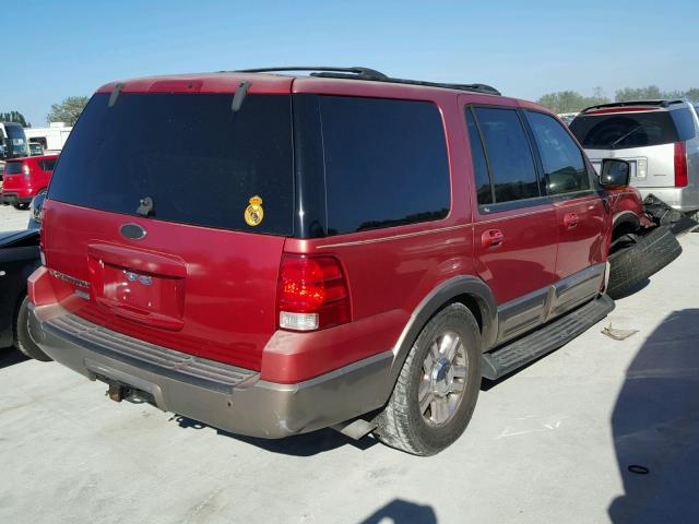1FMEU17W83LA71777 - 2003 FORD EXPEDITION RED photo 4