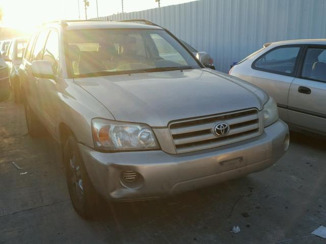 JTEDP21A140022140 - 2004 TOYOTA HIGHLANDER GOLD photo 1