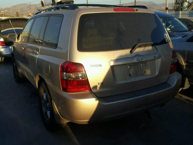 JTEDP21A140022140 - 2004 TOYOTA HIGHLANDER GOLD photo 3