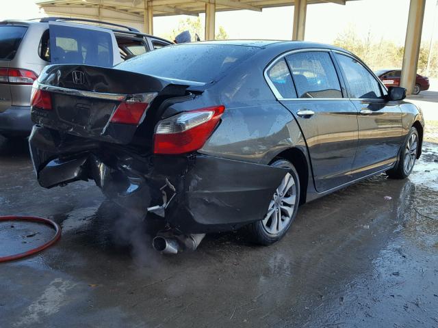 1HGCR2F33EA006412 - 2014 HONDA ACCORD LX GRAY photo 4