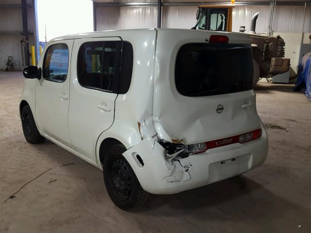 JN8AZ2KRXBT208605 - 2011 NISSAN CUBE BASE WHITE photo 3