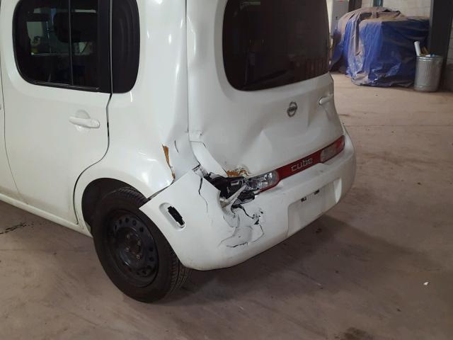 JN8AZ2KRXBT208605 - 2011 NISSAN CUBE BASE WHITE photo 9