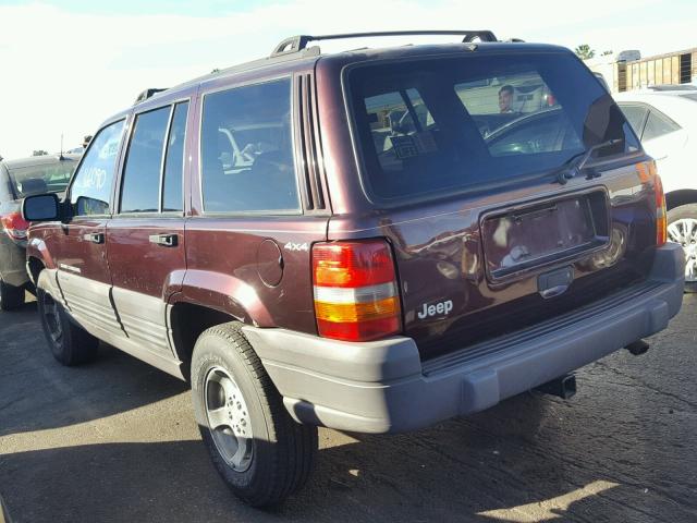 1J4GZ58S8VC732027 - 1997 JEEP GRAND CHER MAROON photo 3