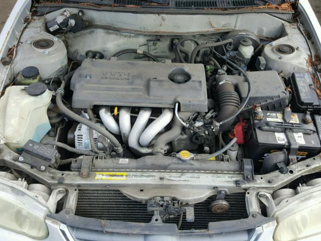 1NXBR12E91Z531152 - 2001 TOYOTA COROLLA CE SILVER photo 7