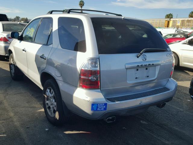 2HNYD18685H524970 - 2005 ACURA MDX TOURIN SILVER photo 3