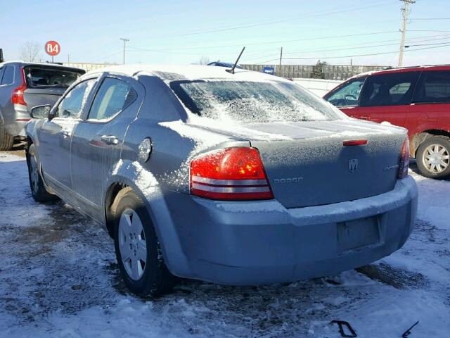 1B3LC46B19N547106 - 2009 DODGE AVENGER SE GRAY photo 3