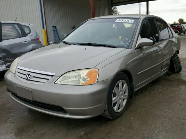 2HGES26813H569854 - 2003 HONDA CIVIC EX GOLD photo 2