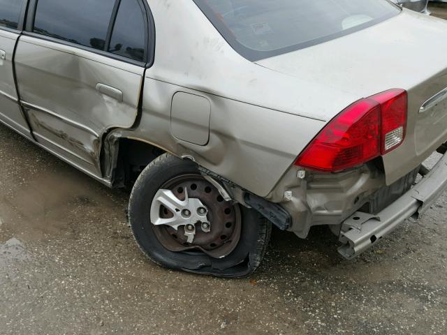 2HGES26813H569854 - 2003 HONDA CIVIC EX ოქროსფერი ფოტო 9