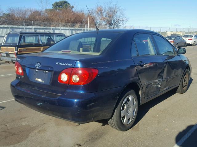 1NXBR32E56Z639870 - 2006 TOYOTA COROLLA CE BLUE photo 4