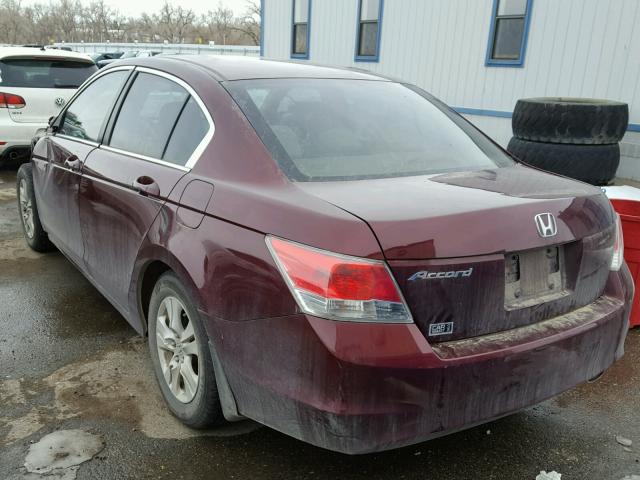 1HGCP2F46AA018207 - 2010 HONDA ACCORD LXP MAROON photo 3