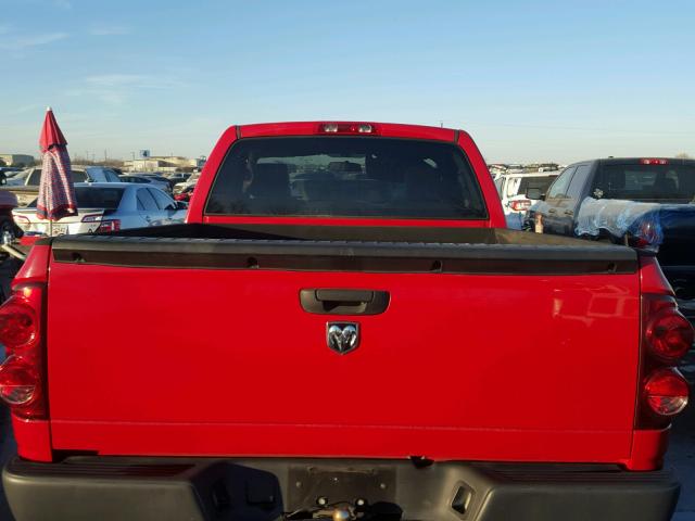 1D7HA16K68J124431 - 2008 DODGE RAM 1500 S RED photo 6