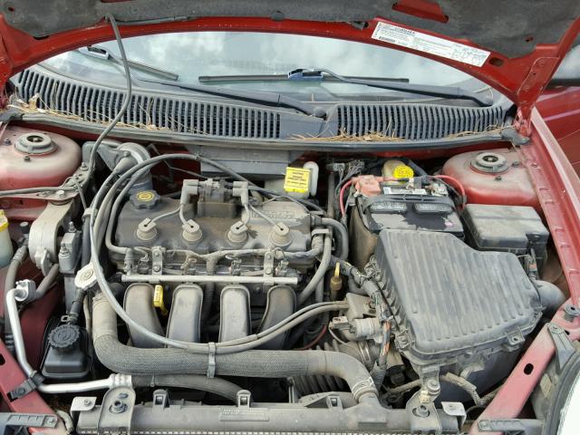 1B3ES56CX4D552281 - 2004 DODGE NEON SXT RED photo 7