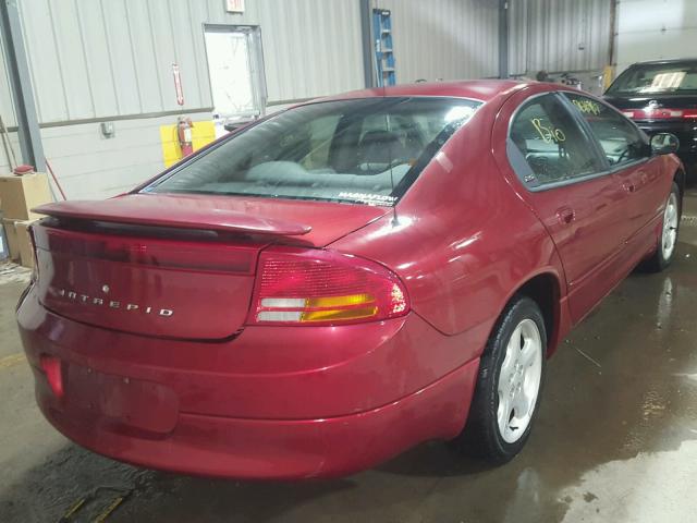 2B3HD56J4YH269227 - 2000 DODGE INTREPID E RED photo 4