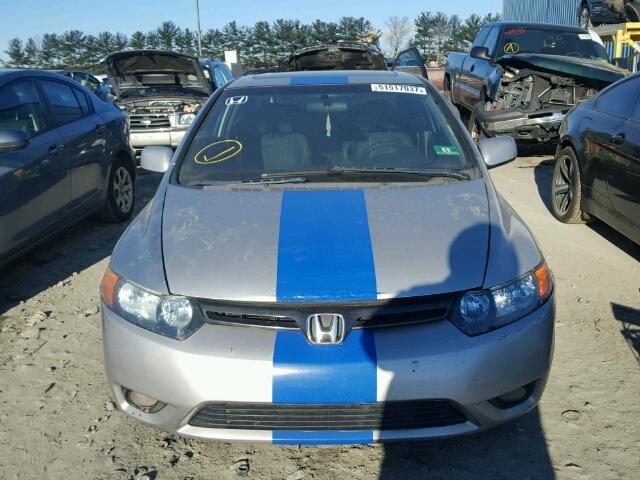 2HGFG128X6H545112 - 2006 HONDA CIVIC EX SILVER photo 9