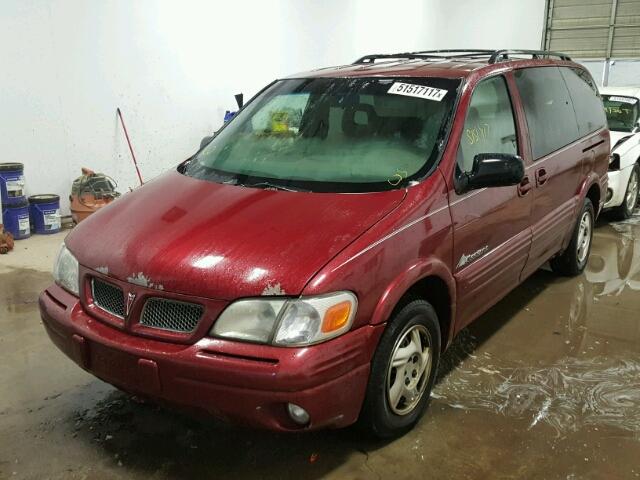 1GMDX03E1YD226763 - 2000 PONTIAC MONTANA MAROON photo 2