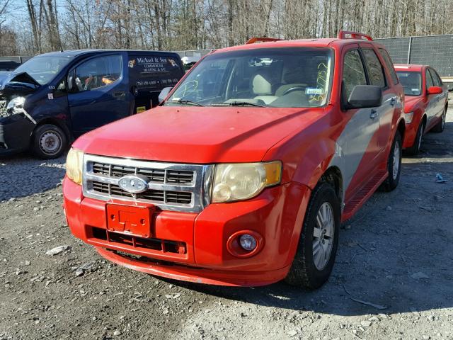 1FMCU49369KA89754 - 2009 FORD ESCAPE HYB RED photo 2
