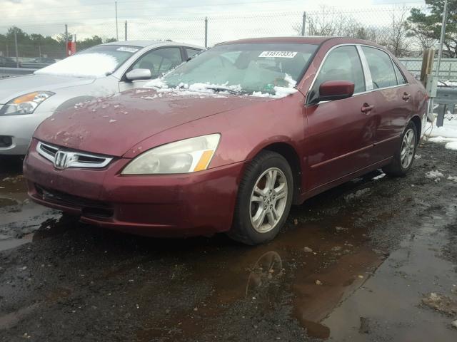 1HGCM56634A011537 - 2004 HONDA ACCORD EX BURGUNDY photo 2