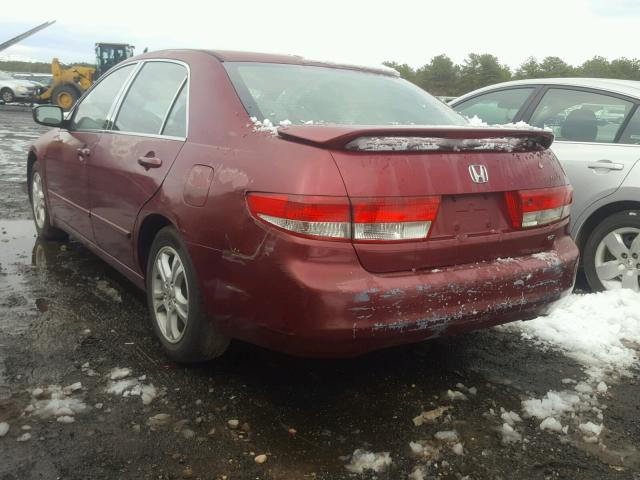 1HGCM56634A011537 - 2004 HONDA ACCORD EX BURGUNDY photo 3