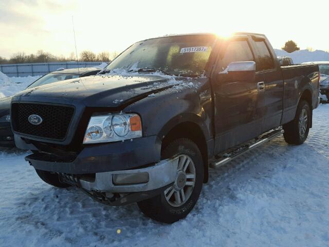 1FTPX14524NC38401 - 2004 FORD F150 BLUE photo 2