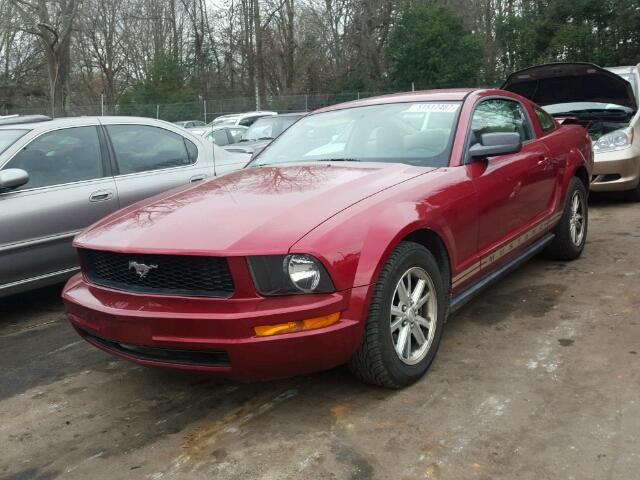 1ZVFT80N375301433 - 2007 FORD MUSTANG RED photo 2