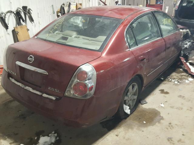 1N4AL11D35C126626 - 2005 NISSAN ALTIMA S BURGUNDY photo 4