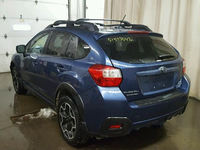 JF2GPAWC1D2855481 - 2013 SUBARU XV CROSSTR BLUE photo 3